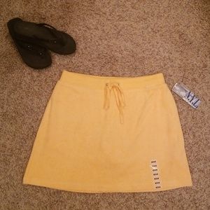 New Sherbert Orange Terrycloth Skort